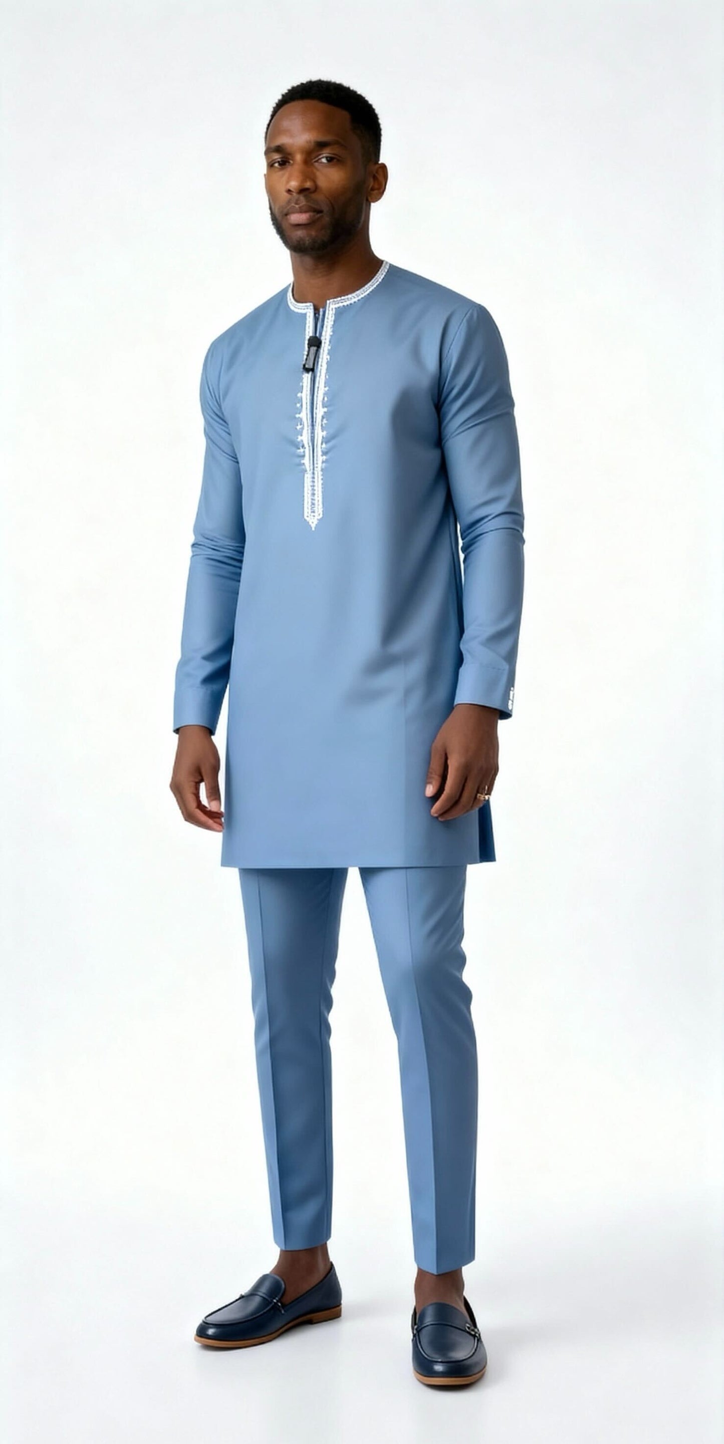 Ensemble traditionnel homme – Zamaya Bleu Ciel